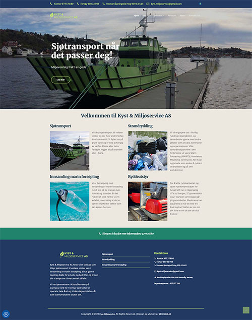 Kyst & Miljøservice AS sjøtransport